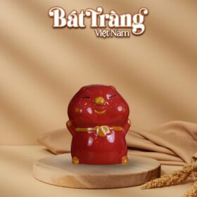 Ống tiết kiệm bé bánh bao má phính cute màu đỏ BT-HĐ16