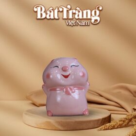 Ống tiết kiệm bé bánh bao má phính cute màu hồng BT-HĐ17