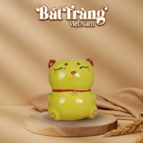 Ống tiết kiệm mèo thần tài màu vàng BT-HĐ22