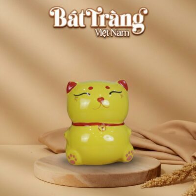Ống tiết kiệm mèo thần tài màu vàng BT-HĐ21 - Ảnh đại diện