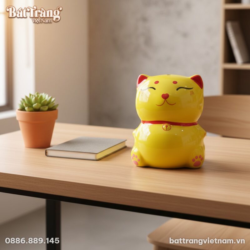 Ống tiết kiệm mèo thần tài vàng BT-HĐ21 đặt trê... Ống tiết kiệm mèo thần tài vàng BT-HĐ21 đặt trê...