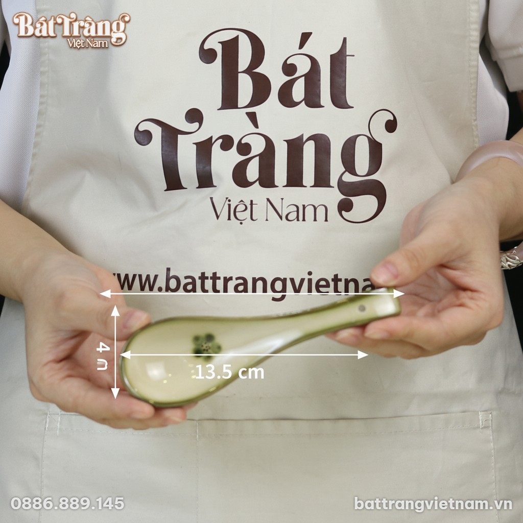 K&iacute;ch thước Th&igrave;a ăn cơm bộ b&aacute;t đĩa chuồn tr&uacute;c BT-BD94