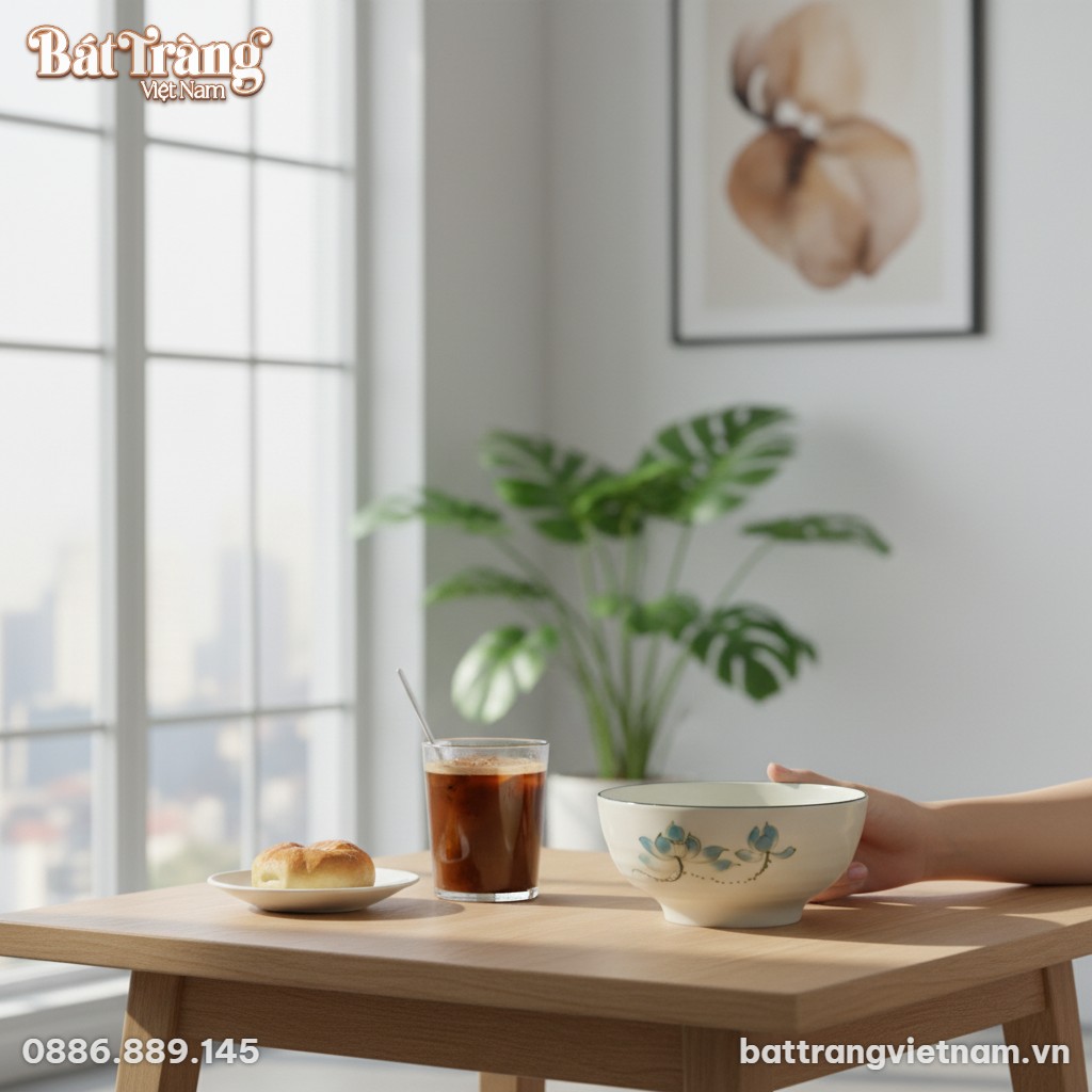 Một cảnh bữa s&aacute;ng y&ecirc;n b&igrave;nh tại căn hộ Việt Nam ...