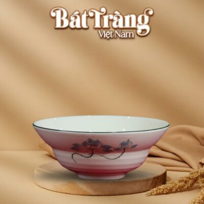 Tô yêu sứ trắng hoạ tiết sen xanh BT-BD122 - Ảnh đại diện