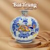 Bình hút lộc nhị cảnh Bách Nhi Bách Phúc - Cổ Đổ Sinh Phú Quý nền hoa gấm BT-BHL106