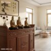 Bộ 3 Ta Bà Tam Thánh gốm sứ Bát Tràng đặt trang...