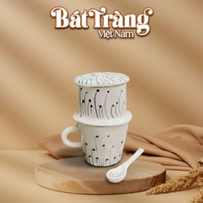 Bộ phin cafe kèm thìa hoạ tiết cây lá BT-LCF06 - Ảnh đại diện
