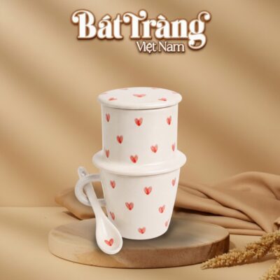 Bộ phin cafe kèm thìa hoạ tiết trái tim BT-LCF09 - Ảnh đại diện