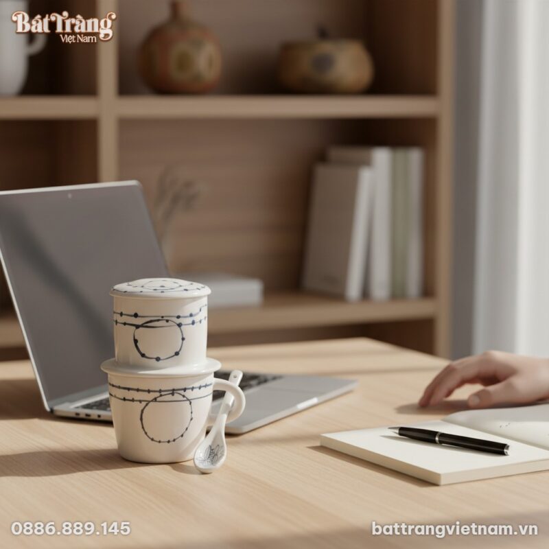 Góc làm việc tinh tế của một người trẻ tại Hà N...