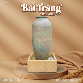 Chum nước men gấm ngọc hoả biến Bát Tràng BT-LN15