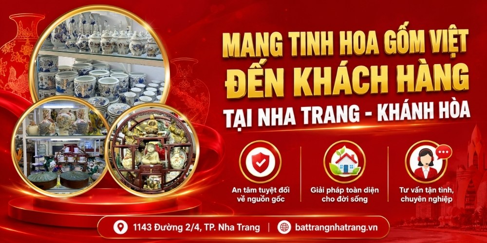 Địa chỉ cung cấp gốm sứ B&aacute;t Tr&agrave;ng ch&iacute;nh h&atilde;ng tại Nha Trang