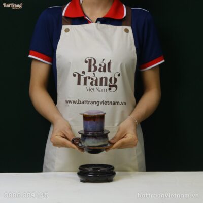 Phin cafe gốm sứ men hoả biến xanh BT-LCF11 - Chi tiết 1