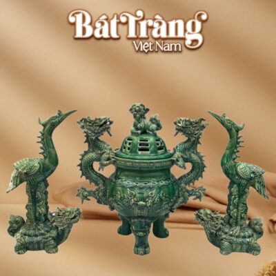 Bộ tam sự thờ cao cấp men Lục Bảo BT-ĐT143 - Ảnh đại diện