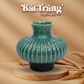 Lọ hoa dáng lồng đèn men hoả biến thiên thanh BT-LH117