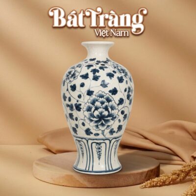 Lọ hoa dáng mai bình hoạ tiết hoa dây men rạn BT-LH109 - Ảnh đại diện