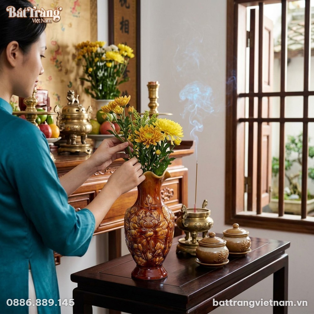 Góc chụp trung cảnh thể hiện một người mẫu tron...