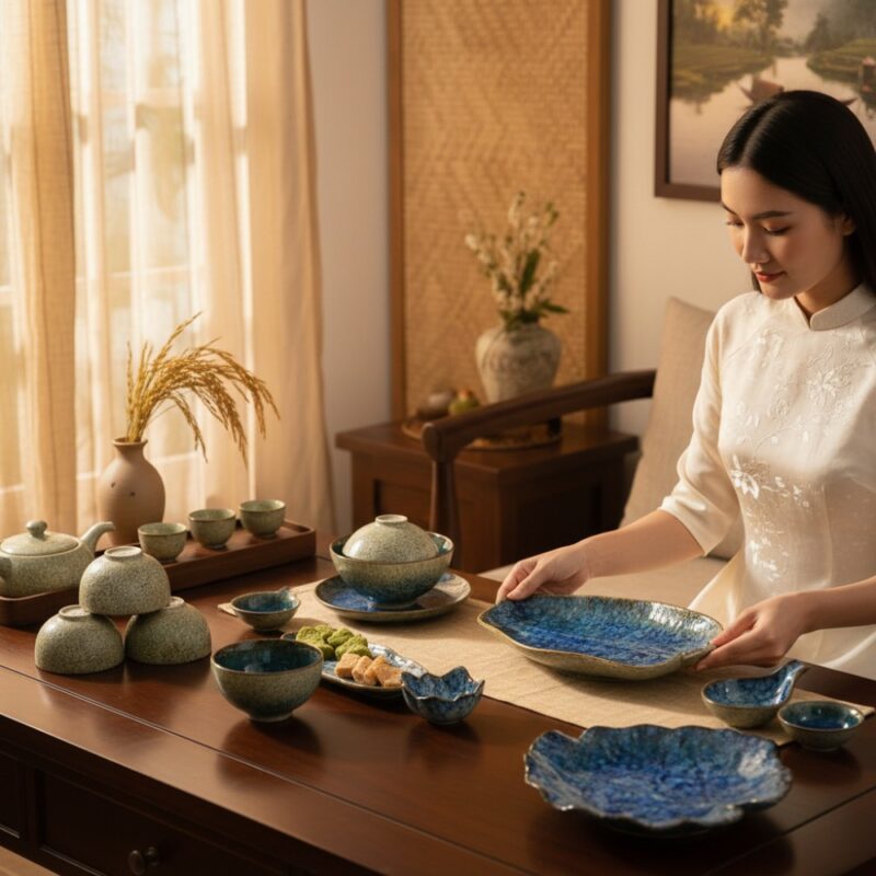 Một người phụ nữ Việt Nam thanh lịch nhẹ nhàng ...