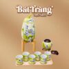 Bộ bình nước dáng quả bí 3.5L kèm hũ trà màu vàng chanh hoạ tiết cây lá BT-BN32 - Ảnh đại diện