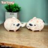 Tượng Gốm Sứ Voi Con Ngộ Nghĩnh Chấm Bi (hoặc Hoa Nhỏ) - Chi tiết 4