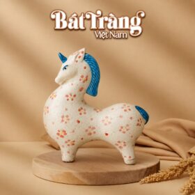 Tượng Ngựa Bờm Cụp Gốm Sứ Bát Tràng - Nghệ Thuật Trang Trí