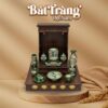 Bộ đồ thờ thần tài thổ địa men xanh lá hoạ tiết đắp nổi BT-ĐT196 - Ảnh đại diện