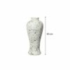 Kích thước Lọ hoa dáng chân đèn cao men wasabi trắng cao 40cm BT-LH147