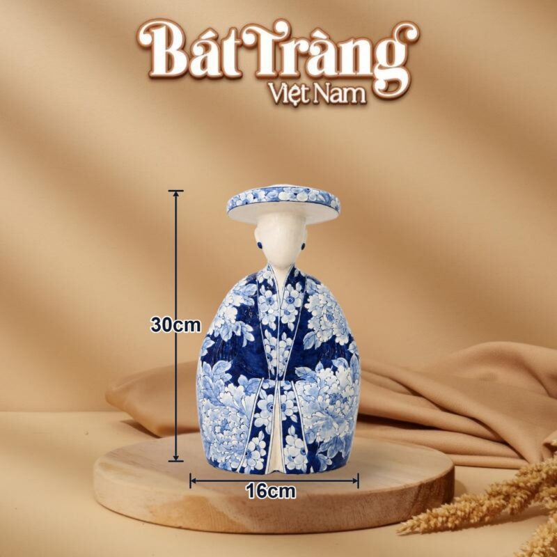Kích thước Tượng cô gái Việt Nam mặc cổ phục hoa viên cao 30cm BT-TG21 Kích thước Tượng cô gái Việt Nam mặc cổ phục hoa viên cao 30cm BT-TG21