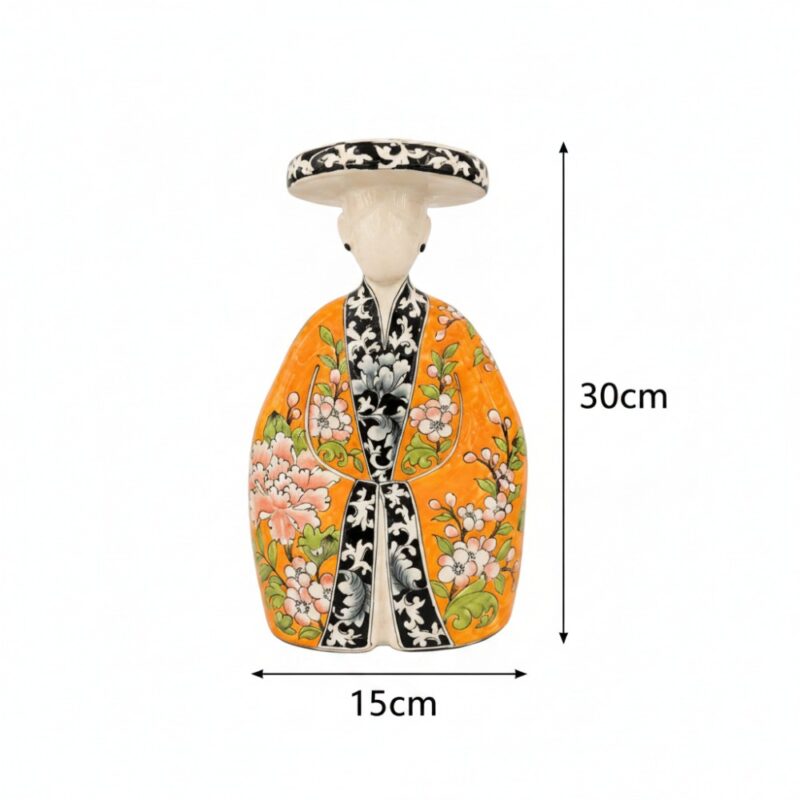 Kích thước Tượng cô gái Việt Nam mặc cổ phục liên hoa đa sắc cao 30cm BT-TG24 Kích thước Tượng cô gái Việt Nam mặc cổ phục liên hoa đa sắc cao 30cm BT-TG24