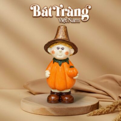 Tượng trang trí hình bí ngô đeo kính dễ thương Halloween BT-TG23 - Ảnh đại diện