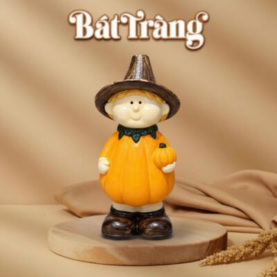 Tượng trang trí hình bí ngô má phính dễ thương Halloween BT-TG25 - Ảnh đại diện