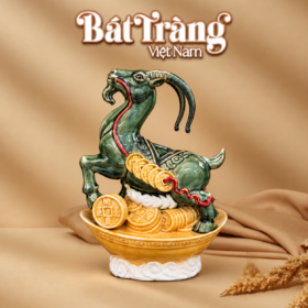 Tượng Dê gốm sứ