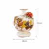 Kích thước Bình hút lộc đắp nổi vẽ vàng cao cấp Kim Ngọc Mã Đáo Thành Công BT-BHL125