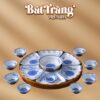 Bộ bát đĩa hoa mặt trời men lam hoa phù dung 16 chi tiết BT-BD153 - Ảnh đại diện